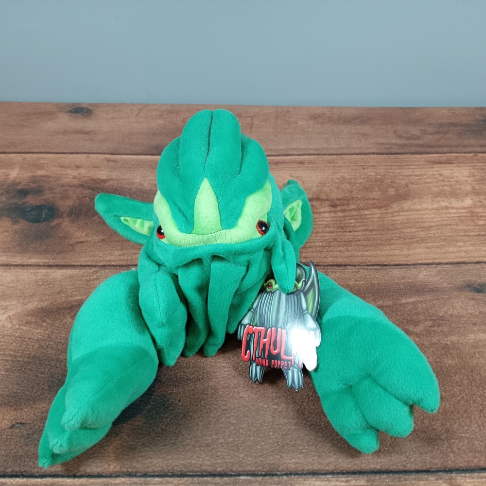 Cthulhu Hand Puppet Plush Toy Toy Vault Green Tentacle Monster Stuffed Animal‎